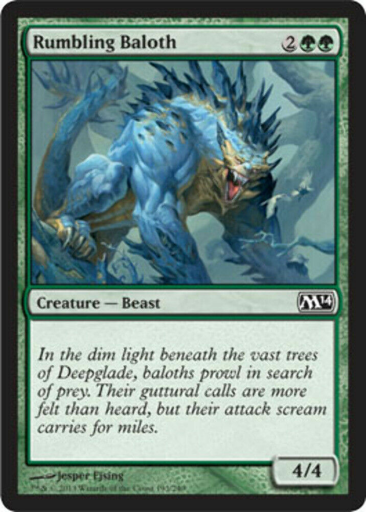 Rumbling Baloth Magic 2014 - MTG