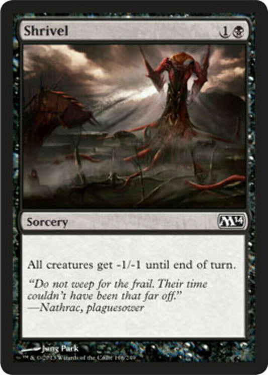 Shrivel Magic 2014 - MTG