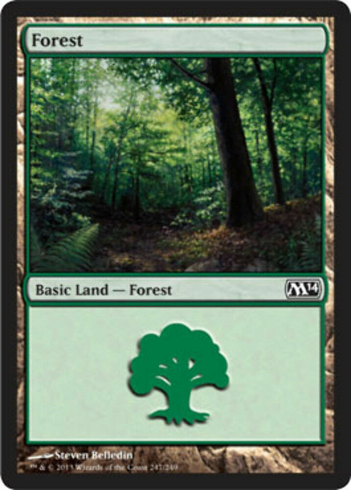 Forest (247) Magic 2014 - MTG