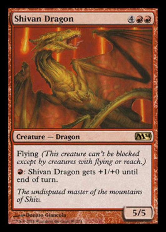 Shivan Dragon Magic 2014 - MTG
