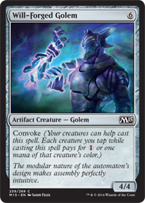 Will-Forged Golem Magic 2015 - MTG
