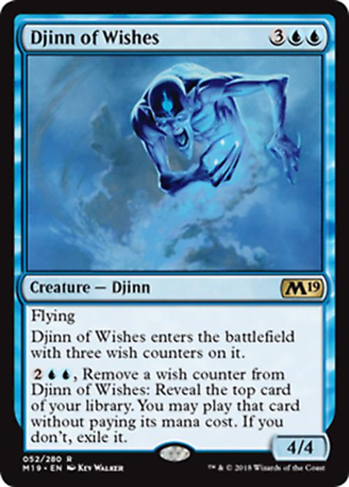 Djinn of Wishes Core Set Magic 2019 - MTG
