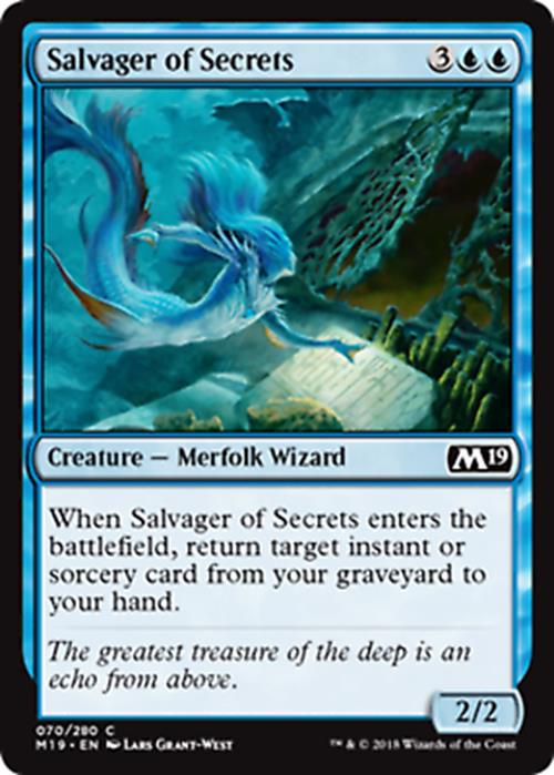 Salvager of Secrets Core Set Magic 2019 - MTG