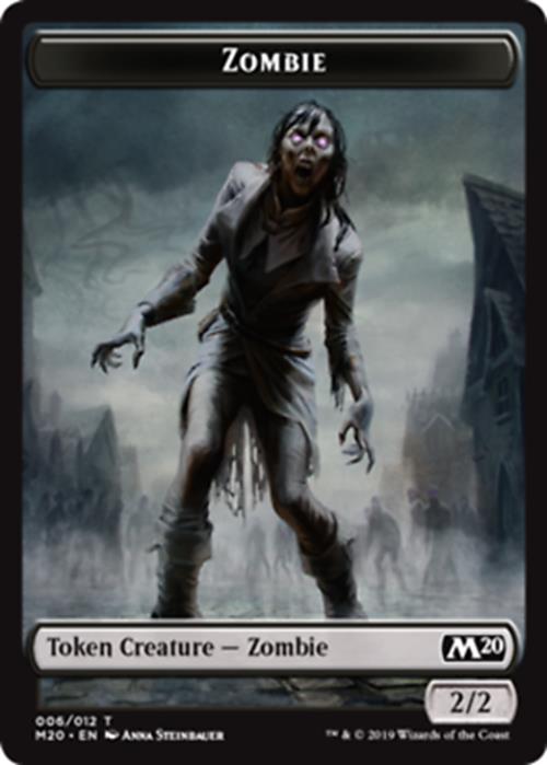 Zombie Token - Magic 2020 - MTG