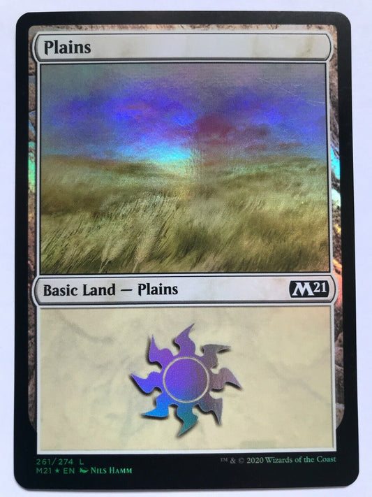 Plains (261) - Foil - Core Set 2021 - MTG