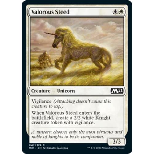 Valorous Steed - Magic 2021 - MTG