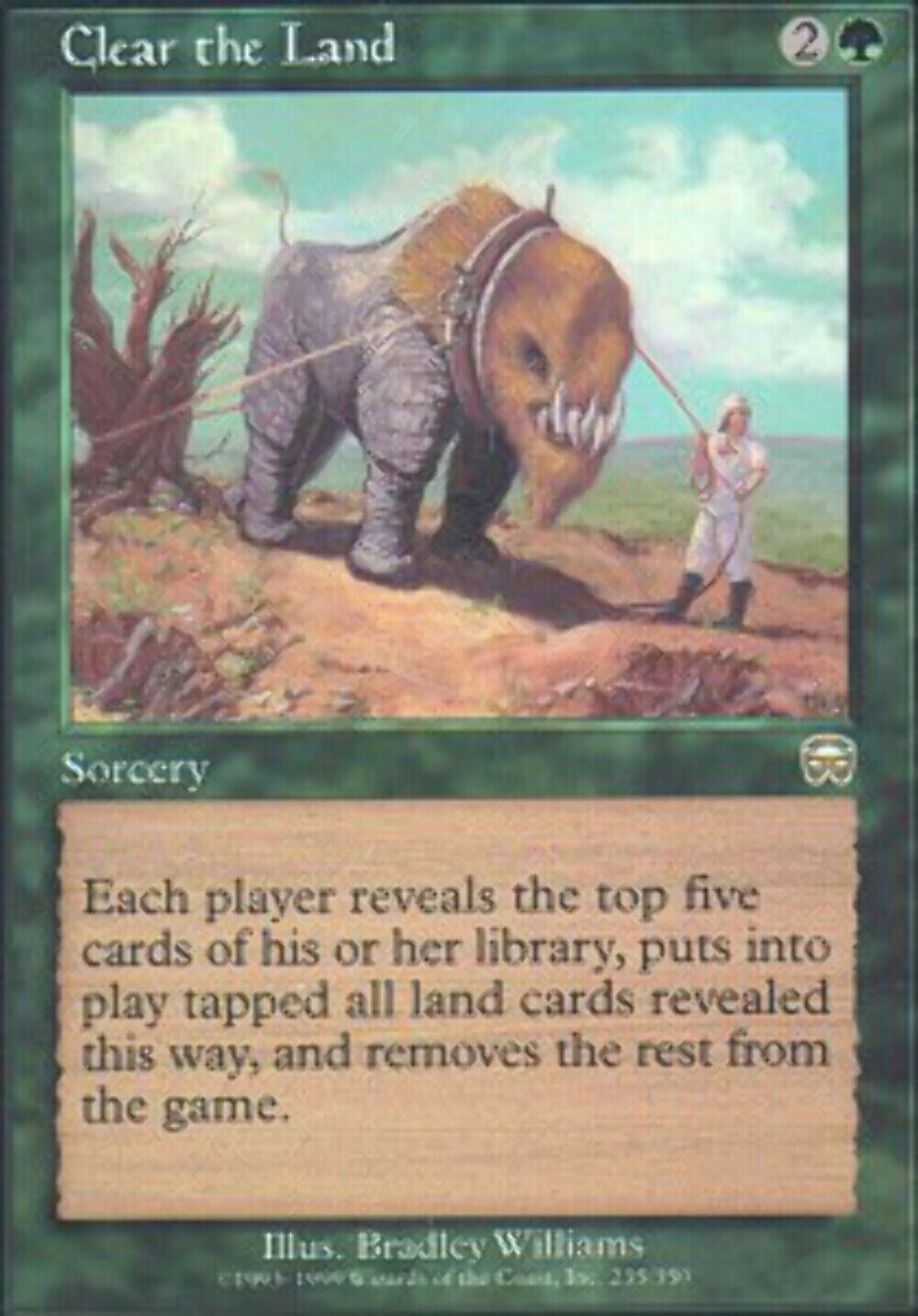 Clear the Land Mercadian Masques - MTG