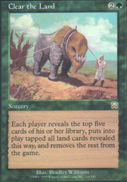 Clear the Land Mercadian Masques - MTG