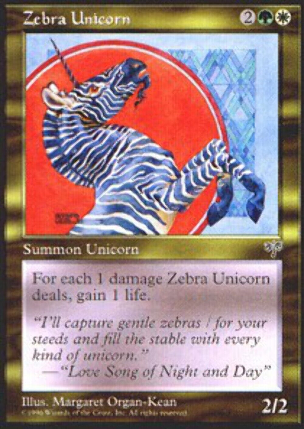 Zebra Unicorn Mirage - MTG