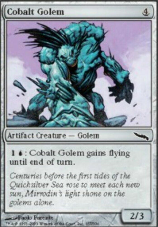 Cobalt Golem - Foil Mirrodin - MTG