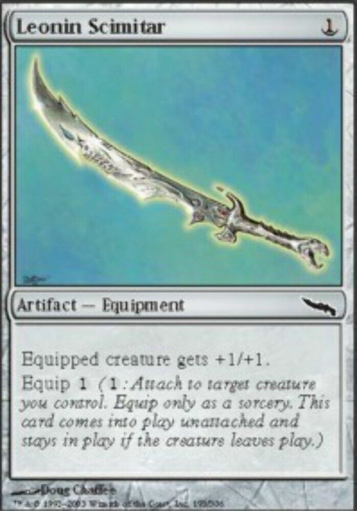 Leonin Scimitar Mirrodin - MTG