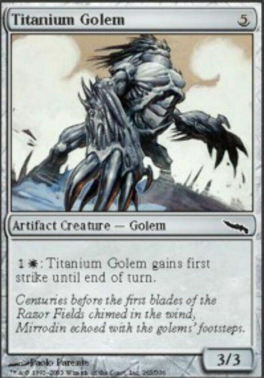 Titanium Golem Mirrodin - MTG