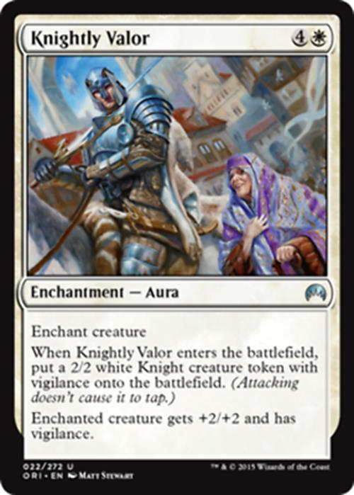 Knightly Valor - Foil Origins - MTG
