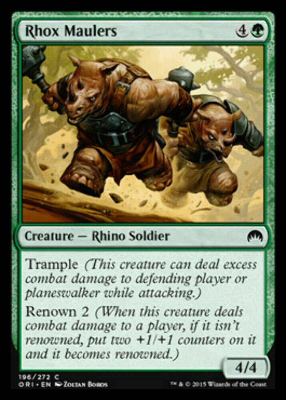 Rhox Maulers Origins - MTG