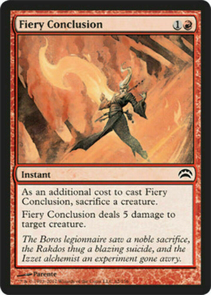 Fiery Conclusion Planechase 2012 - MTG