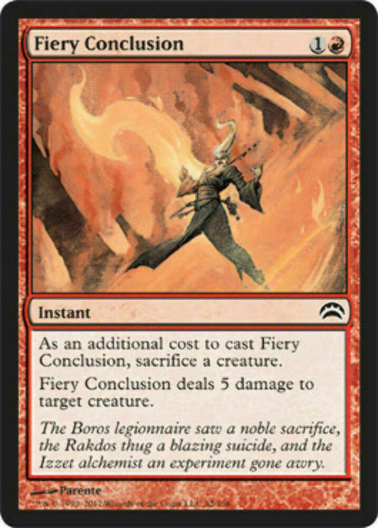 Fiery Conclusion Planechase 2012 - MTG