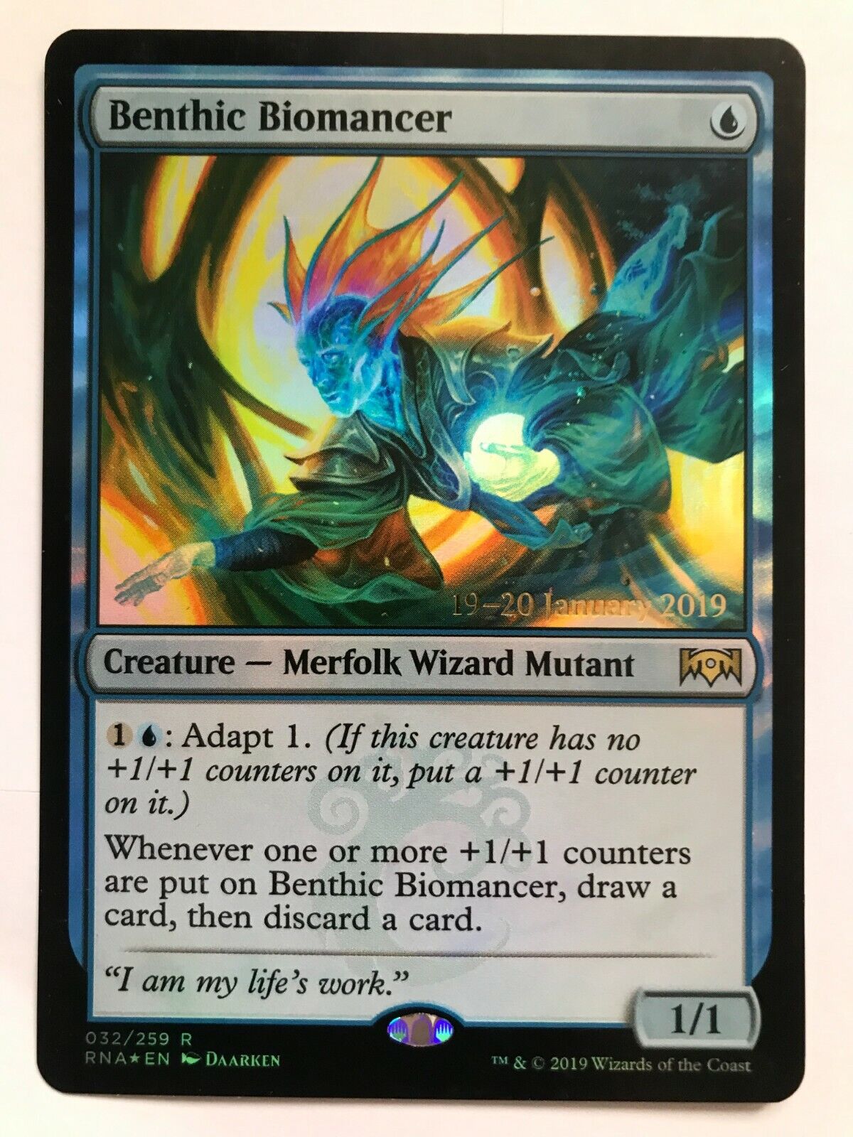Benthic Biomancer  - Foil - Pre-Release Promo - MTG