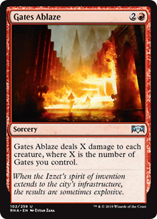 Gates Ablaze Ravnica Allegiance - MTG
