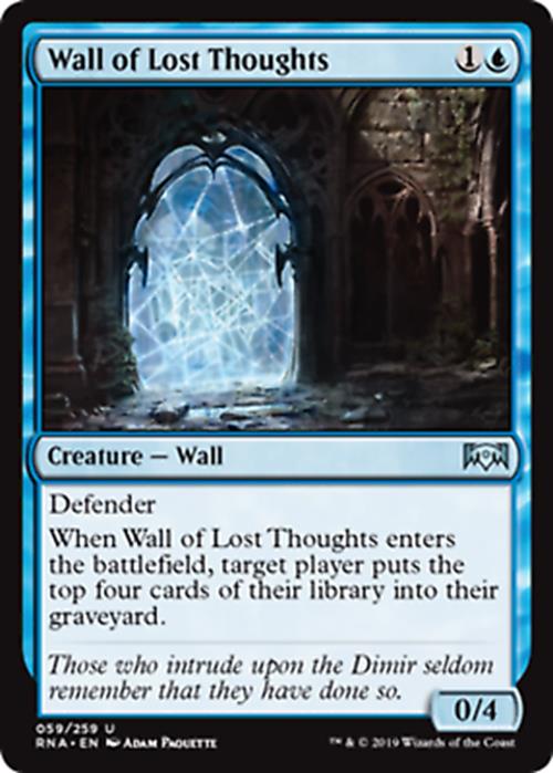 Wall of Lost Thoughts Ravnica Allegiance - MTG