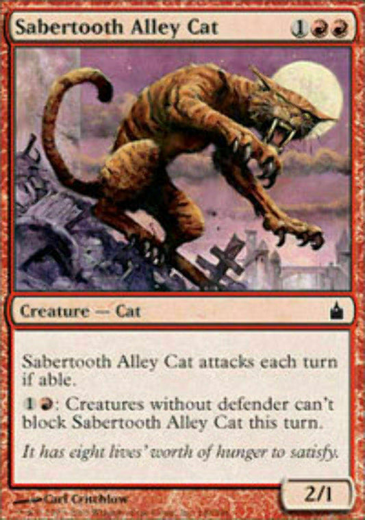 Sabertooth Alley Cat - Ravnica City of Guilds - MTG