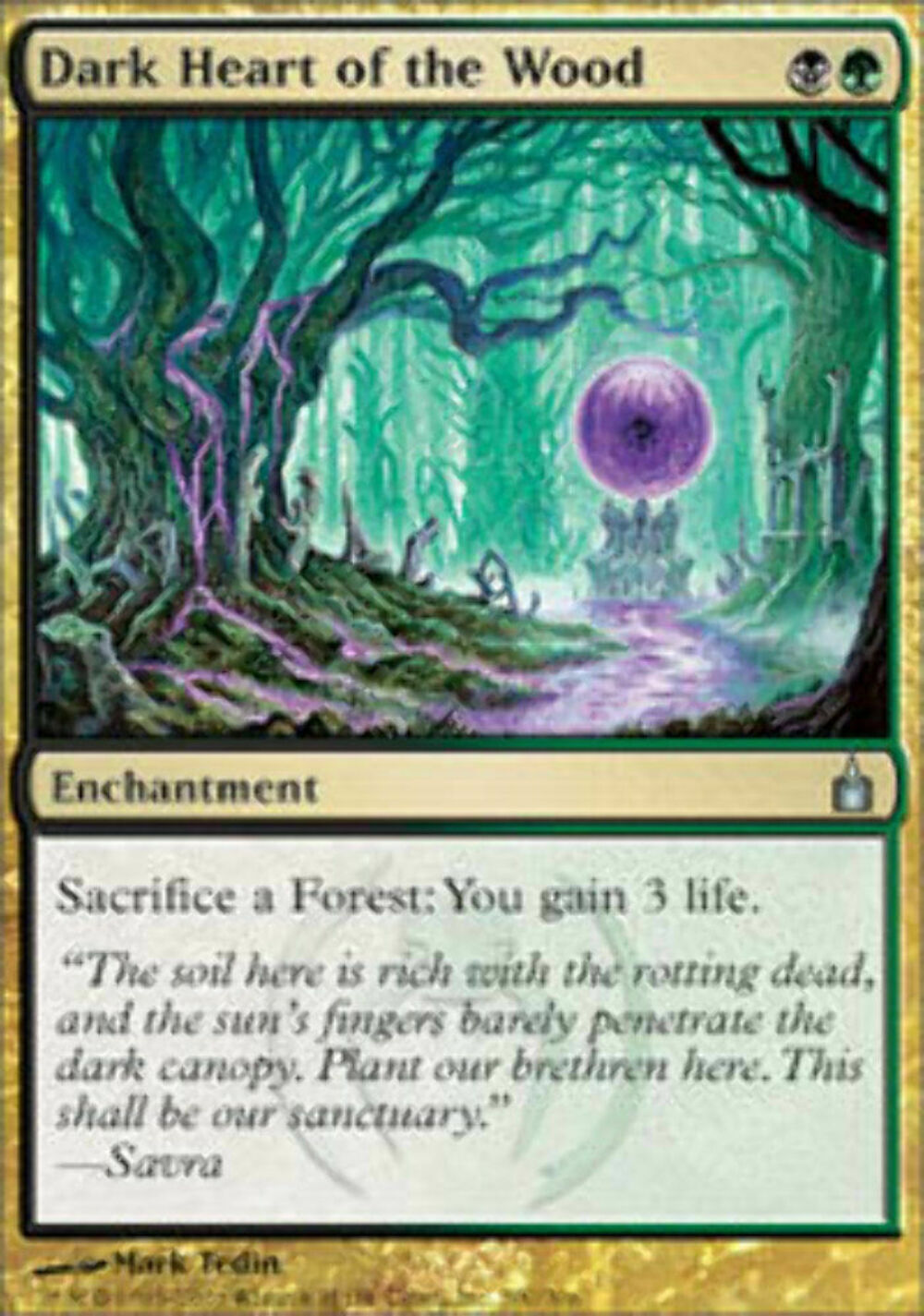 Dark Heart of the Wood - Ravnica City of Guilds - MTG
