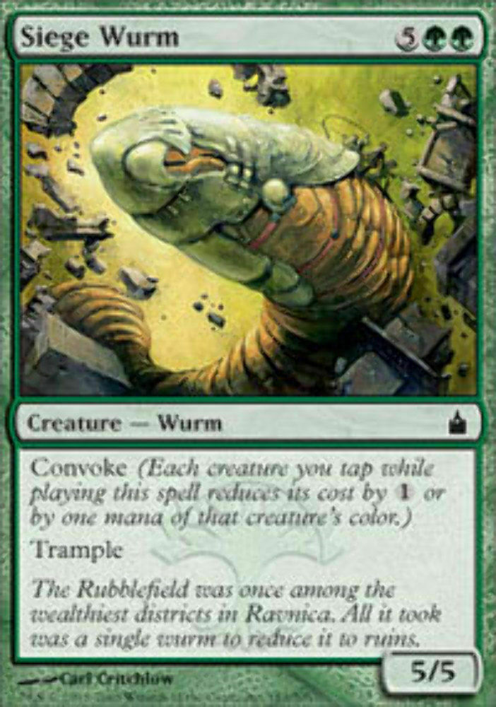 Siege Wurm - Ravnica City of Guilds - MTG