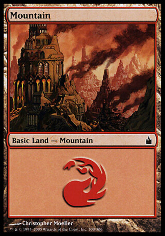 Mountain (300) - Ravnica City of Guilds - MTG
