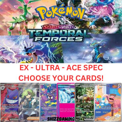 Pokemon Temporal Forces EX - Ultra - Trainer - Ace Specs - Choose Your Cards