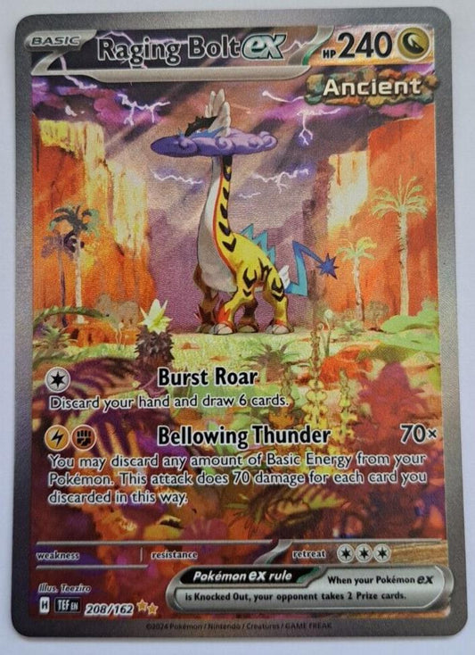 Raging Bolt EX 208/162 - Pokemon Temporal Forces