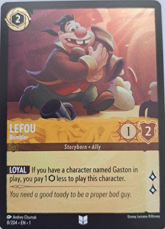 Lefou - Bumbler - Foil - 8/204 - Lorcana The First Chapter