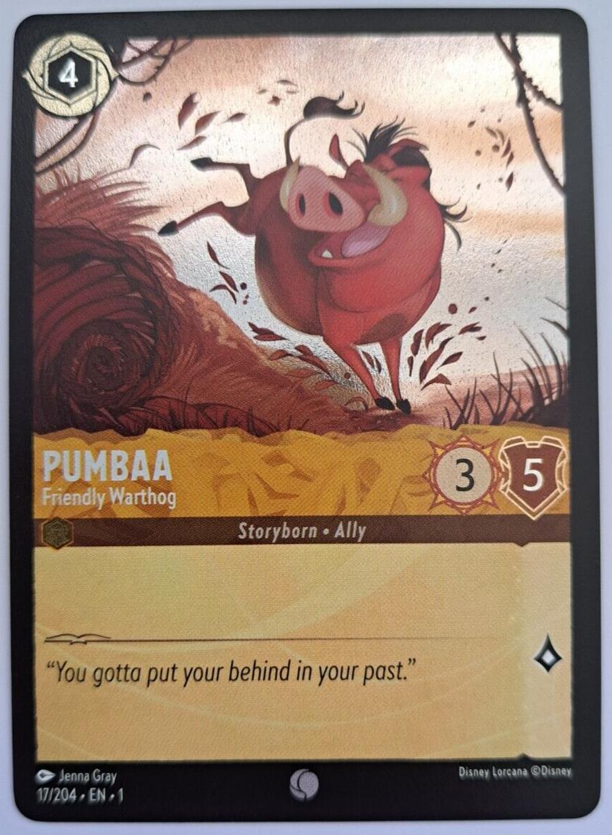 Pumbaa - Friendly Warthog - Foil - 17/204 - Lorcana The First Chapter