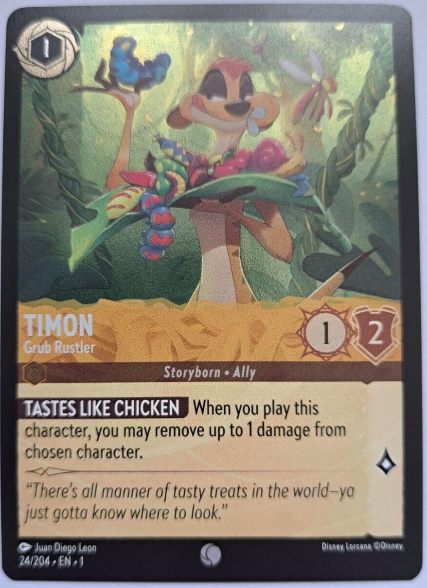 Timon - Grub Rustler - Foil - 24/204 - Lorcana The First Chapter