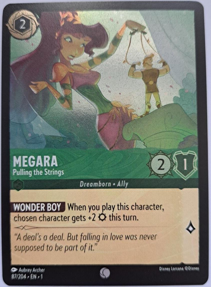 Megara - Pulling the Strings - Foil - 87/204 - Lorcana The First Chapter