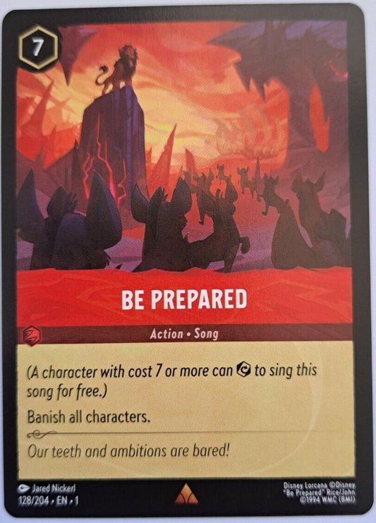 Be Prepared - Non Foil - 127/204 - Lorcana The First Chapter