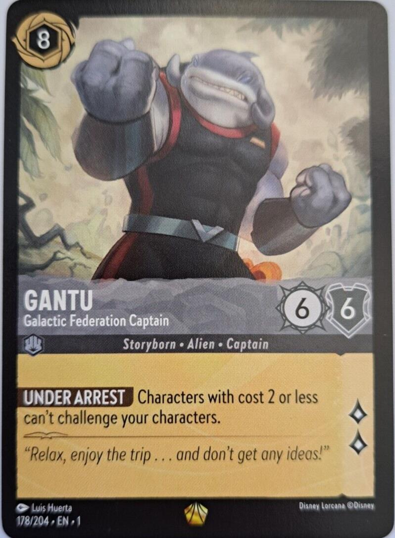 Gantu - Galactic Federation Capt Non Foil - 178/204 - Lorcana The First Chapter