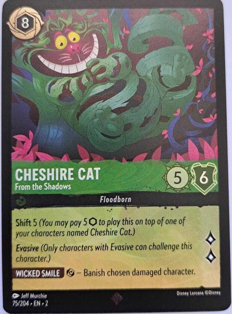 Cheshire Cat - From the Shadows- Foil - 75/204 - Rise of the Floodborn