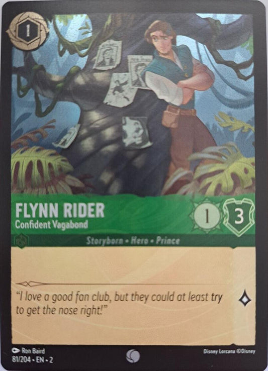 Flynn Rider - Confident Vagabond - Foil - 81/204 - Lorcana Rise of the Floodborn