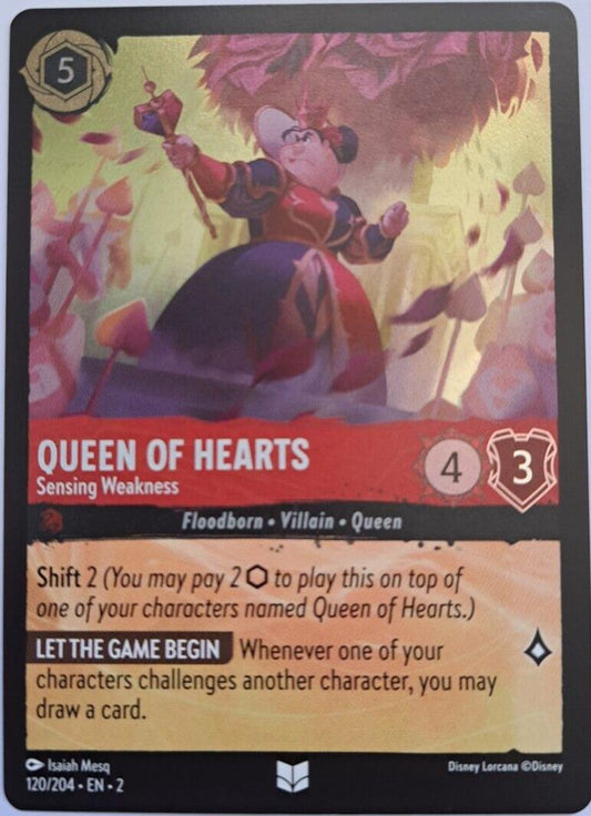 Queen of Hearts - Sensing Weakness - Foil - 120/204 - Rise of the Floodborn
