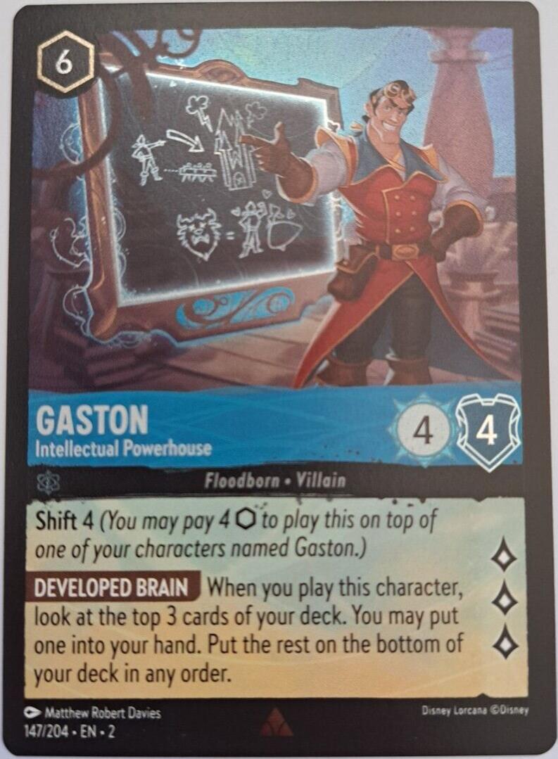 Gaston - Intellectual Powerhouse - Foil - 147/204 - Rise of the Floodborn