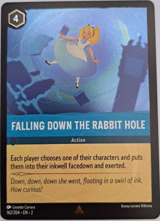 Falling Down the Rabbit Hole - Foil - 162/204 - Lorcana Rise of the Floodborn