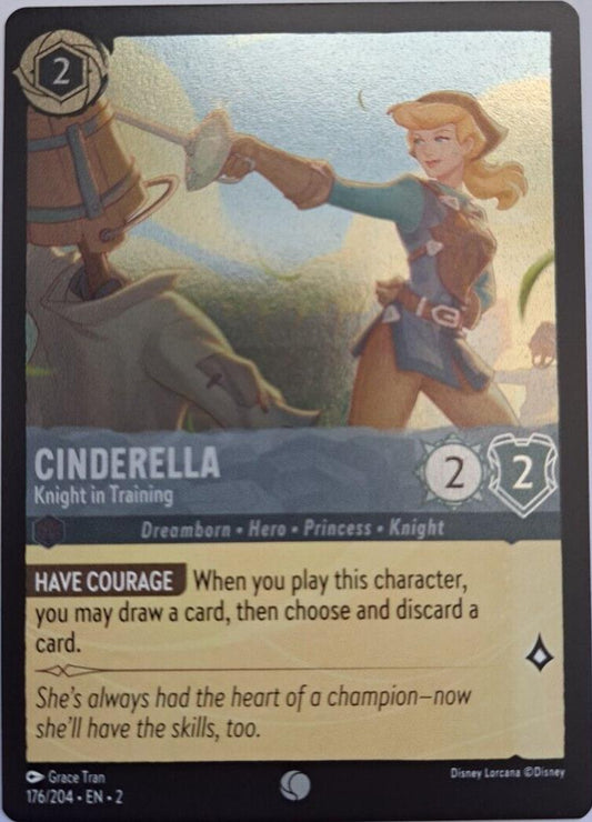 Cinderella - Knight in Training - Foil - 176/204 - Lorcana Rise of the Floodborn