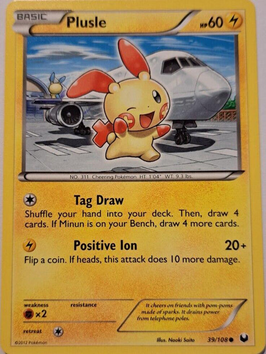 Plusle - 39/108 - Common - Pokemon Dark Explorers