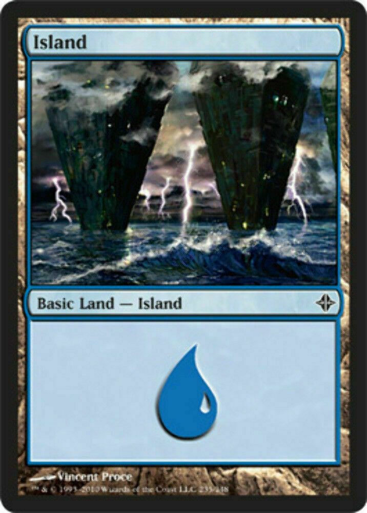Island (235) Rise of the Eldrazi - MTG