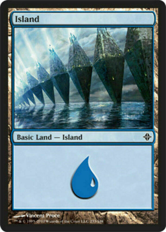 Island (233) Rise of the Eldrazi - MTG