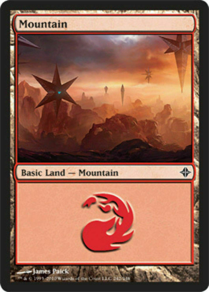 Mountain (242) Rise of the Eldrazi - MTG