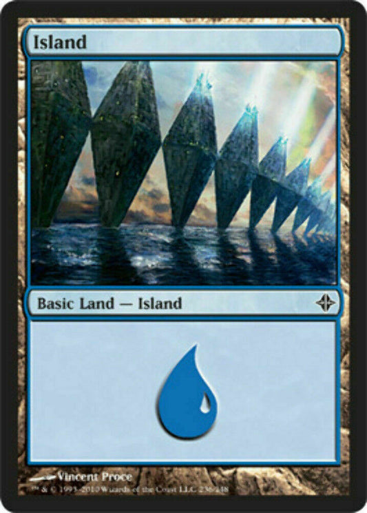 Island (236) Rise of the Eldrazi - MTG