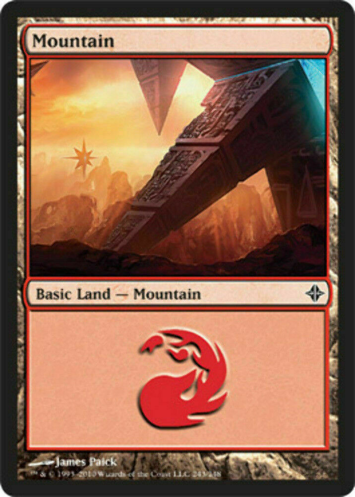 Mountain (243) Rise of the Eldrazi - MTG