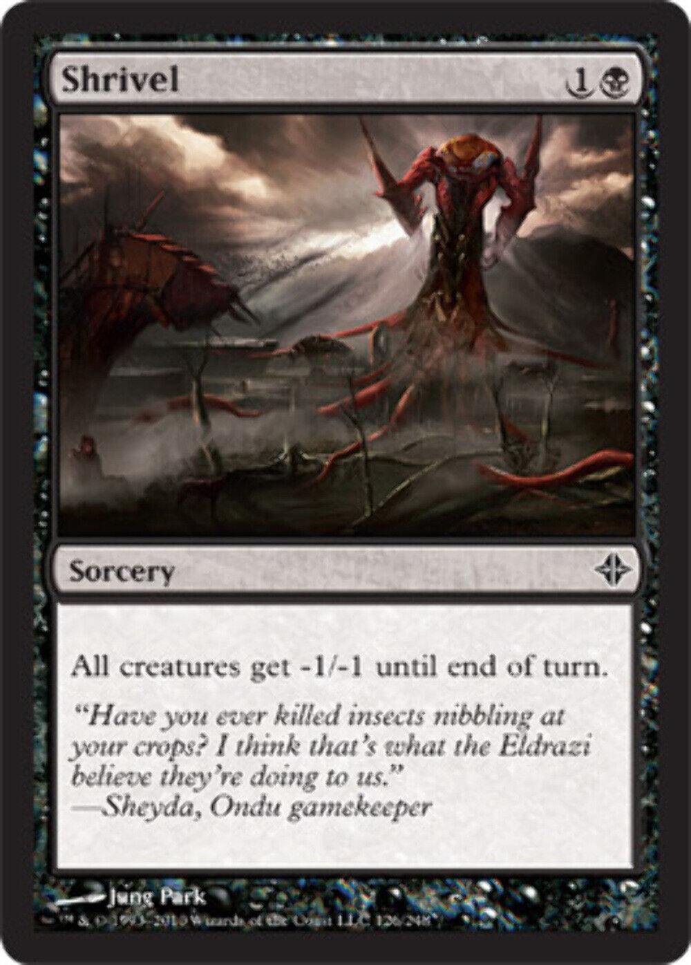 Shrivel Rise of the Eldrazi - MTG