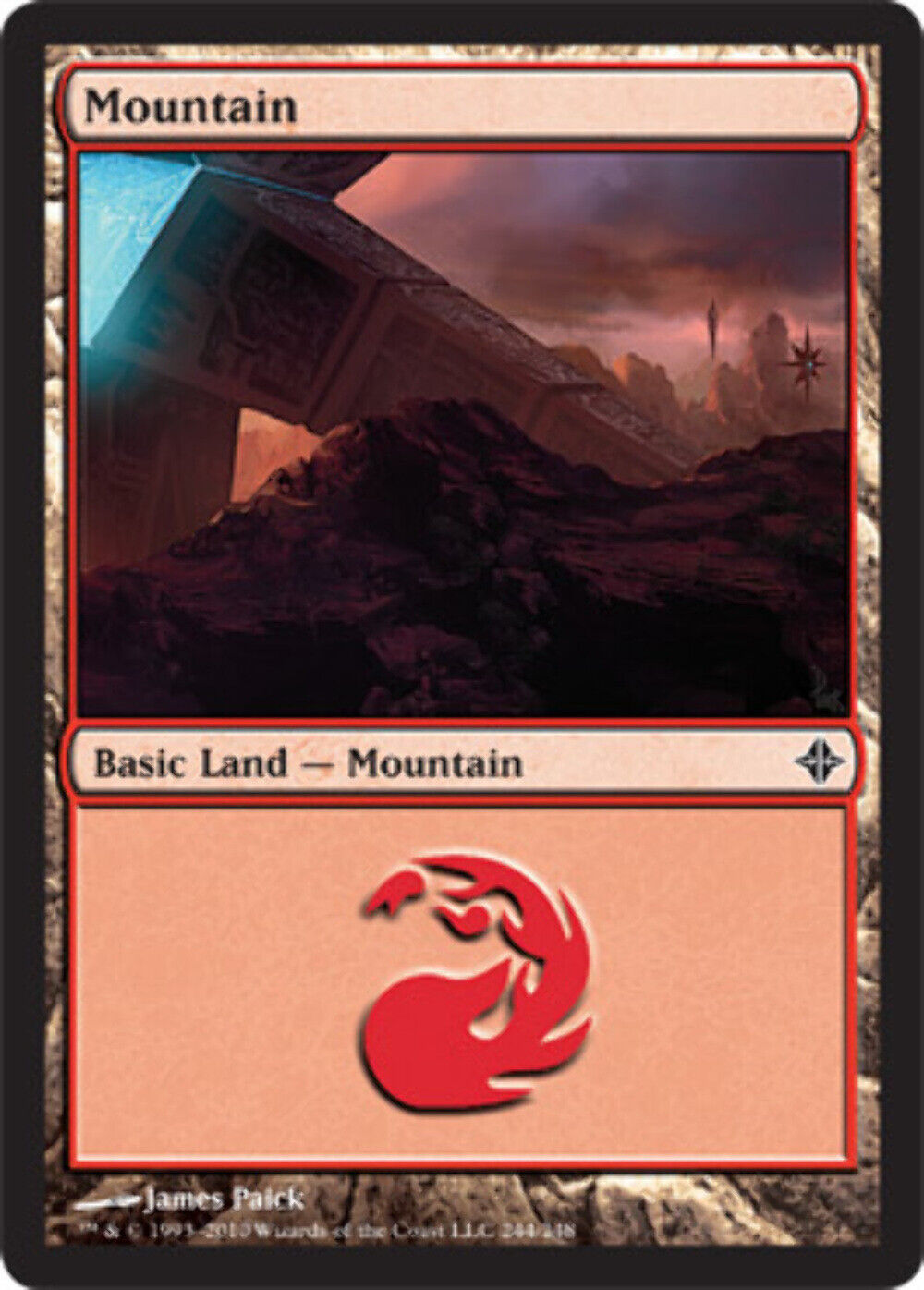 Mountain (244) Rise of the Eldrazi - MTG