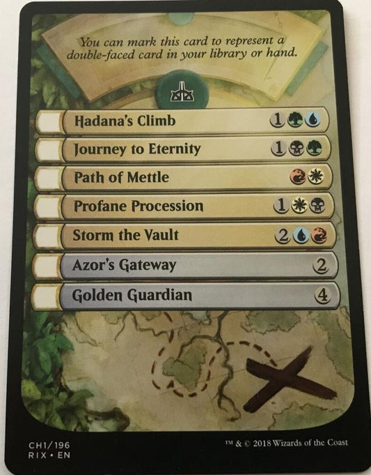 Checklist CH1/196 - Rivals Of Ixalan - MTG